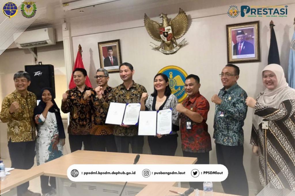 Rapat pembahasan Diklat Advance International of Code Safety for Ship Using Gases or Other Low - Flashpoint Fuels (IGF Code) dan penandatanganan kerja sama Antara Poltekpel Surabaya dan PT. H - Line, Jasindo dalam pelaksanaan Diklat Advance IGF Code